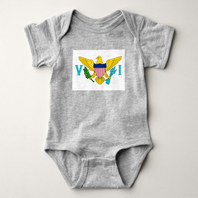 US Virgin Islands Flag Baby Bodysuit (Front)