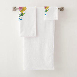 US Virgin Islands flag Bath Towel Set