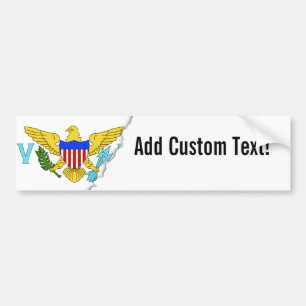 US Virgin Islands flag Bumper Sticker
