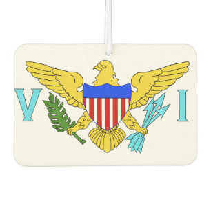 US Virgin Islands flag Car Air Freshener