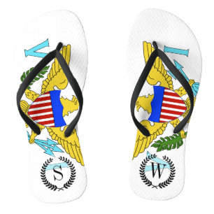 US Virgin Islands flag Jandals