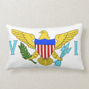 US Virgin Islands flag Lumbar Cushion
