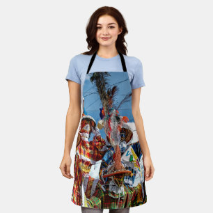 US Virgin Islands Flag Mocko Jumbie USVI Colorful Apron