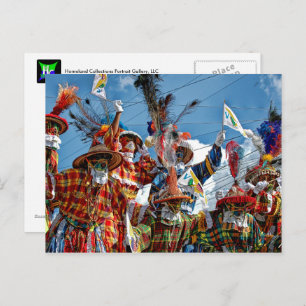US Virgin Islands Flag Mocko Jumbies USVI  Postcard