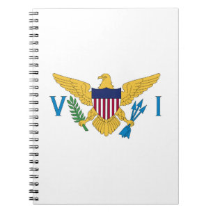 US Virgin Islands flag Notebook