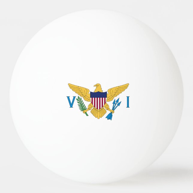 US Virgin Islands flag Ping Pong Ball (Front)