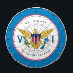 US Virgin Islands Flag St. Croix USVI  Personalise Dartboard<br><div class="desc">US Virgin Islands Flag St. Croix USVI Personalise Dart Board makes a beautiful addition to your game decor. It is a great way to have fun and see the US Virgin Islands Flag everyday.</div>