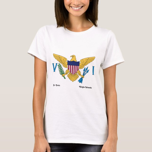 US Virgin Islands Flag St. Croix USVI   T-Shirt (Front)