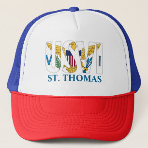 US Virgin Islands Flag St. Thomas USVI Trucker Hat