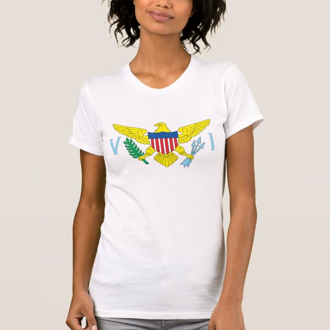 US Virgin Islands Flag T-shirt (Front)