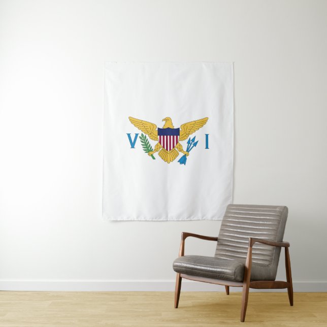 US Virgin Islands flag Tapestry (In Situ)