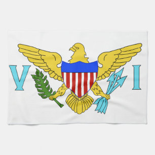 US Virgin Islands flag Tea Towel