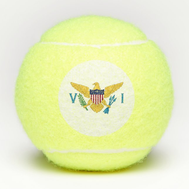 US Virgin Islands flag Tennis Balls (Front)