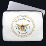 US Virgin Islands Flag USVI St. Thomas VI   Laptop Sleeve<br><div class="desc">US Virgin Islands Flag USVI St. Thomas VI Laptop Sleeve is a great way to enjoy the beautiful US Virgin Islands Flag every day or give as a gift. United States Virgin Islands Flag was adopted on May 17, 1921. This design represents the US Virgin Islands and allows you the...</div>