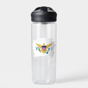 US Virgin Islands flag Water Bottle