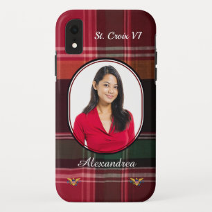 US Virgin Islands St. Croix Madras Photo Custom Case-Mate iPhone Case