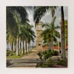 US Virgin Islands St. Croix Palm Trees Tropical Jigsaw Puzzle<br><div class="desc">US Virgin Islands St. Croix Palm Trees Tropical Jigsaw Puzzle has a beautiful watercolor photo of Eliza James McBean Clock Tower located in Frederiksted, St. Croix US Virgin Islands. It is a great place to hold Destination Weddings and other events. It is near the Cruise Ship Port at the Ann...</div>