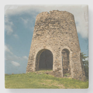 US Virgin Islands St. Croix Sugar Mill USVI Stone Coaster