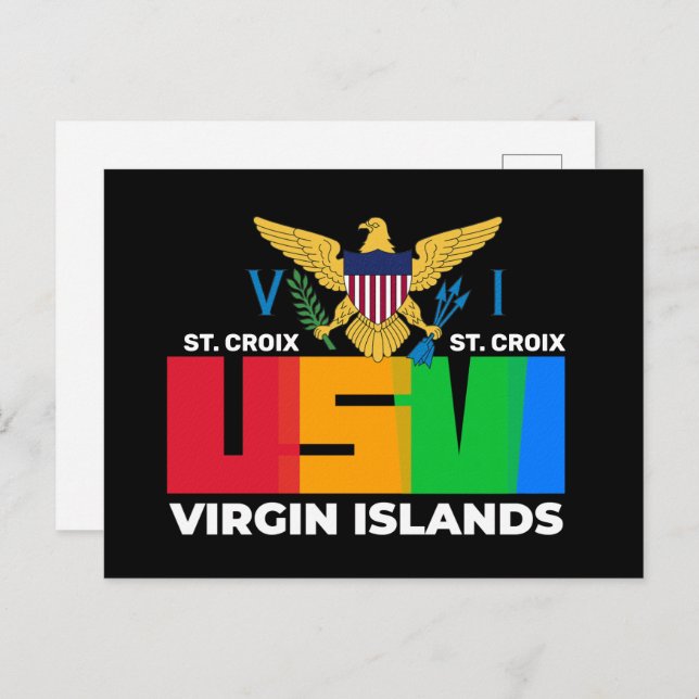 US Virgin Islands St. Croix USVI Tropical   Postcard (Front/Back)