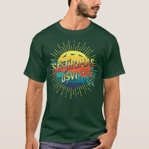 US Virgin Islands St. Thomas U.S. VI Tropical Sun T-Shirt