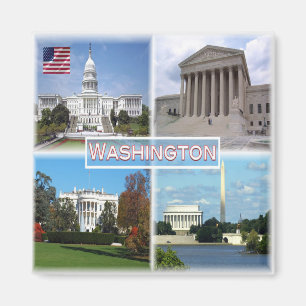 US Washington - Capitol - Supreme Court Magnet