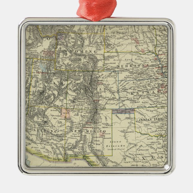 US Western Metal Tree Decoration (Front)