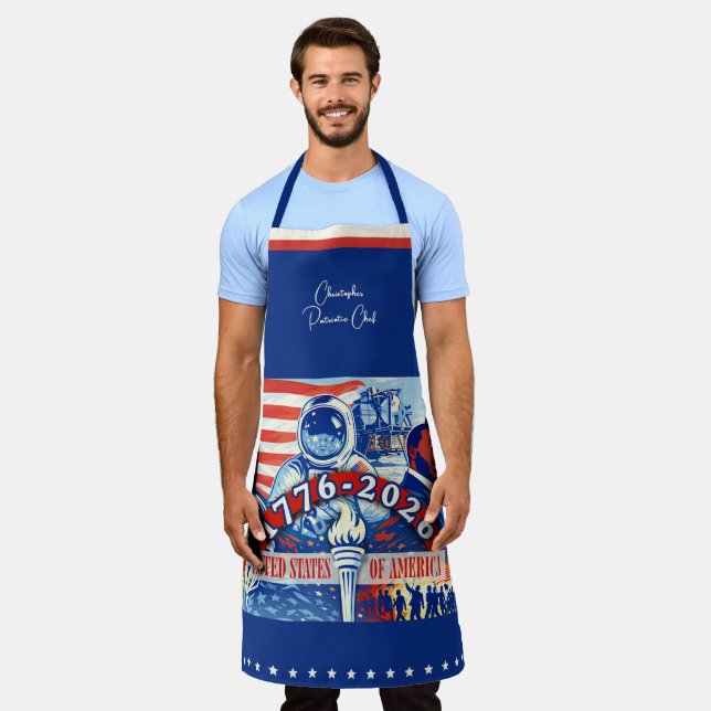 USA 1776-2026 Commemorative Personalised  Apron (Worn)