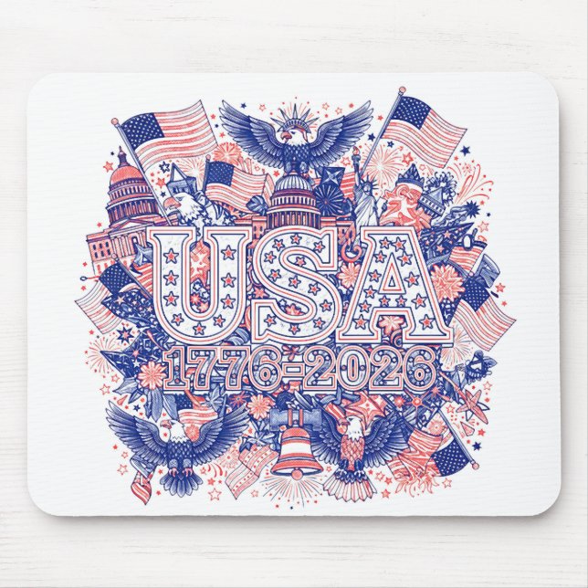 USA 1776-2026 MOUSE PAD (Front)