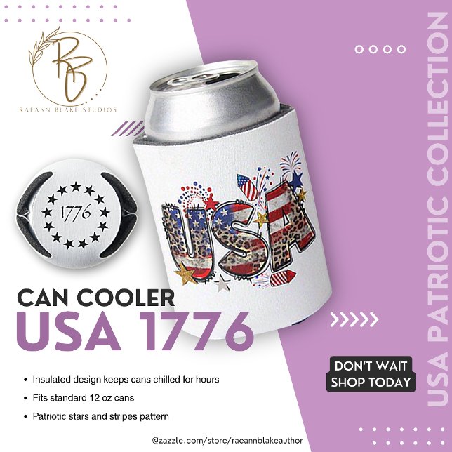 USA 1776 Can Cooler (Creator Uploaded)