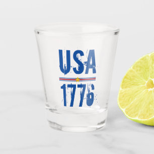 USA 1776 Patriotic Shot Glass