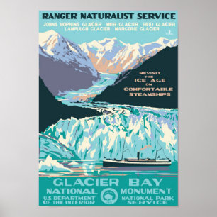 " USA: 1925/today Alaska - GLACIER BAY Monument... Poster