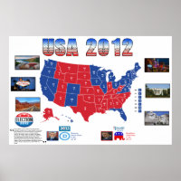USA 2012 Presidential Election Poster