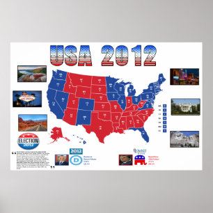 USA 2012 Presidential Election Poster