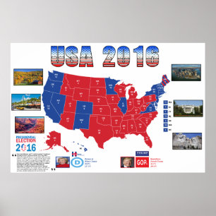USA 2016 Presidential Election Poster