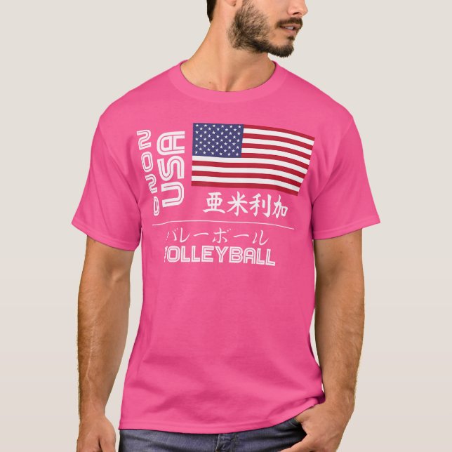 Usa 2020 Volleyball America Japan Tokyo United Sta T-Shirt (Front)