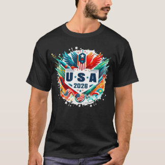 USA 2026 Go United States Sport USAeam 2026 USA fa T-Shirt