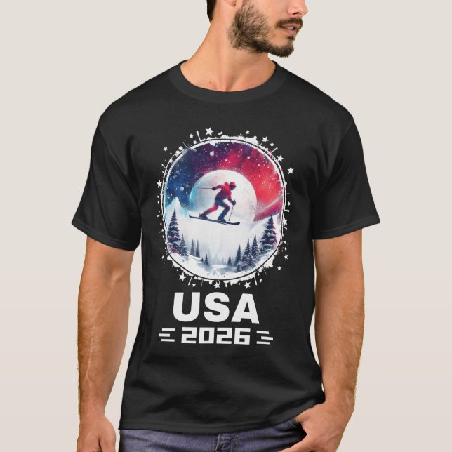 USA 2026 Go United States Winter Sports USAeam 202 T-Shirt (Front)