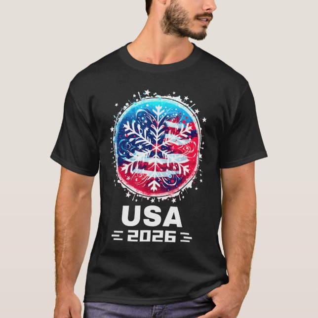 USA 2026 Go United States Winter Sports USAeam 202 T-Shirt (Front)
