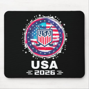 Usa 2026 Hockey American Flag Women Men Kids Hocke Mouse Pad
