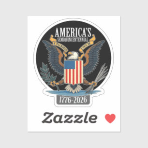 USA 250 - 1776-2026 - Vintage Eagle Coat of Arms