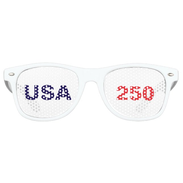 USA 250 250th United States Anniversary Retro Sunglasses (Front)