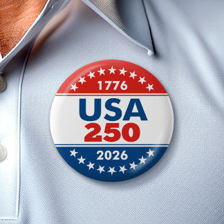 USA 250 - America's Birthday Classic - 1776-2026 6 Cm Round Badge