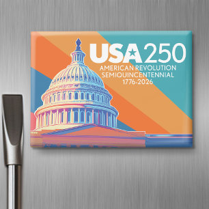 USA 250 Birthday Capital - America Celebration Magnet