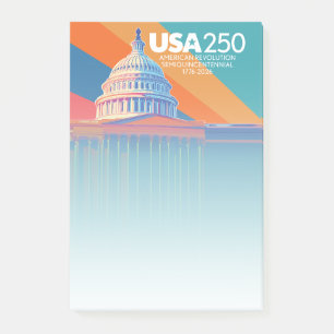 USA 250 Birthday - Capital Dome America Post-it Notes