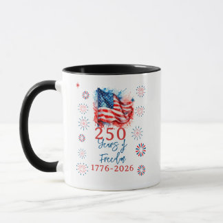 USA 250 Celebration Patriotic Party 4th july Mug