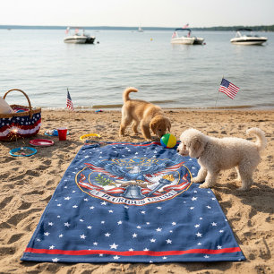 USA 250 Eagle Beach Towel