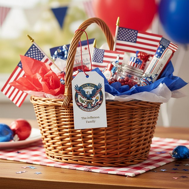 USA 250 Eagle personalized Gift Tags (Creator Uploaded)