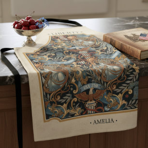 USA 250 Liberty Art Nouveau Pattern Border ID1302 Apron