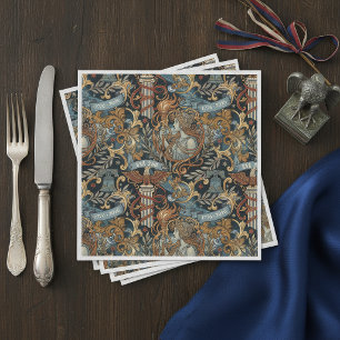 USA 250 Liberty Art Nouveau Pattern ID1302 Napkin