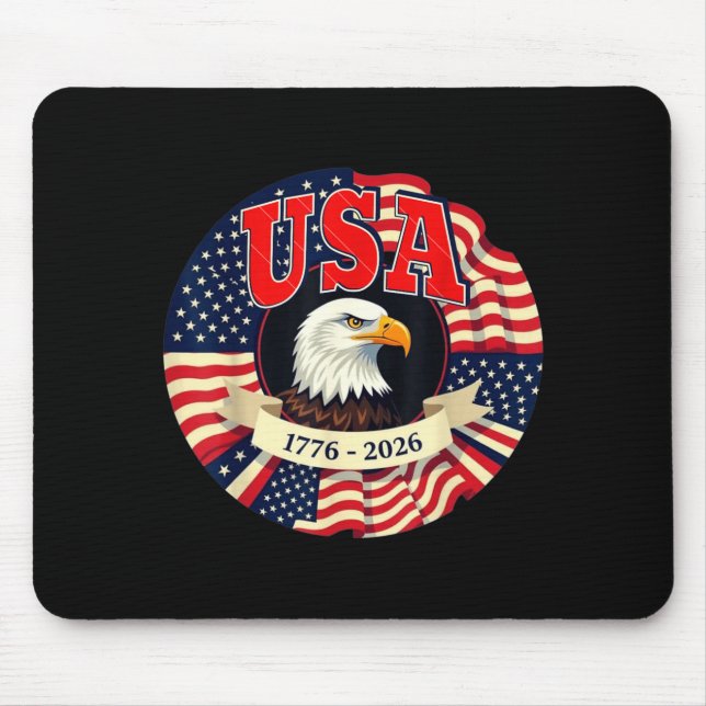 Usa 250 Patriotic Anniversary Celebration Mouse Pad (Front)